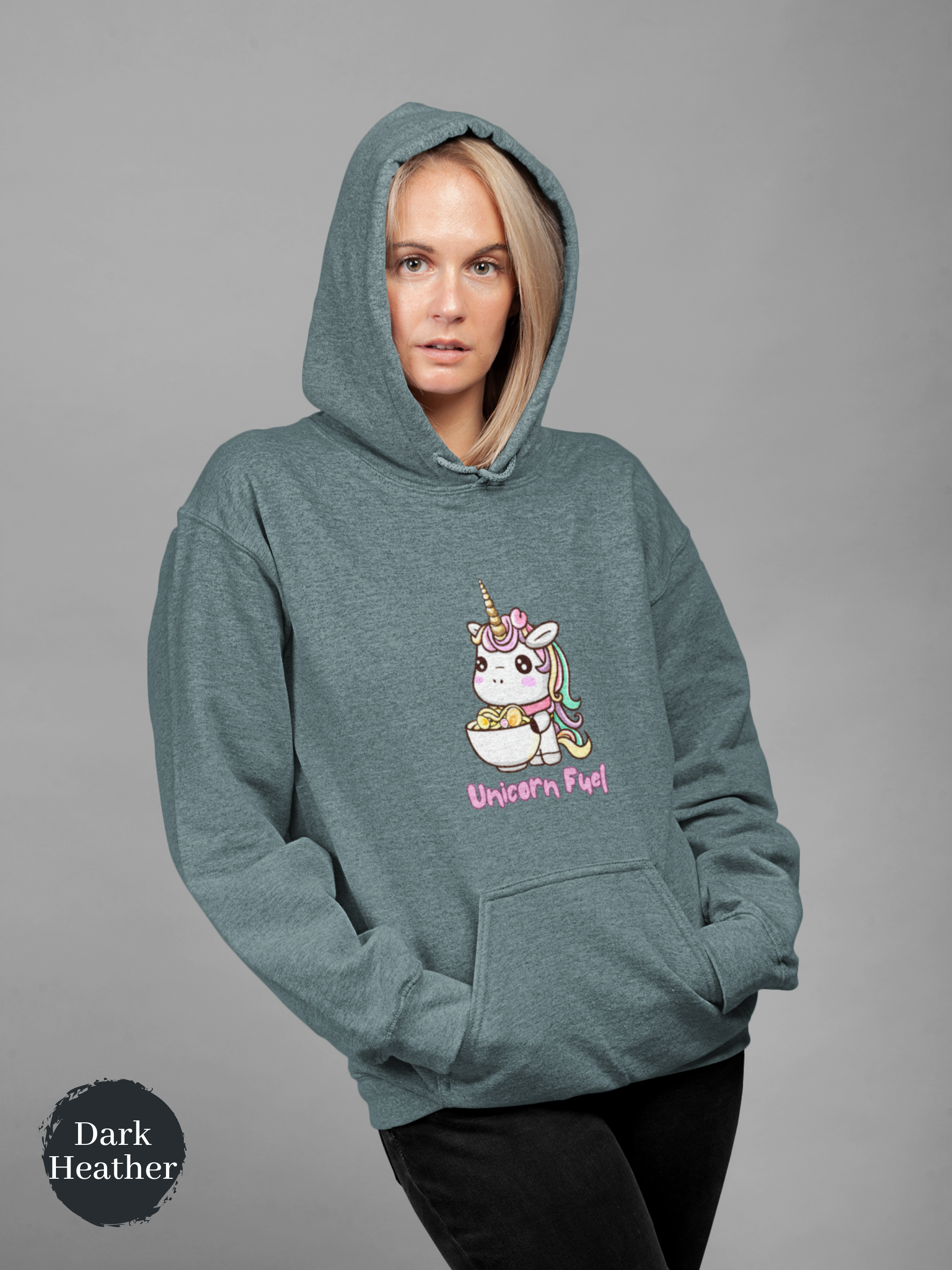 Ramen Hoodie: Unicorn Fuel Edition - Add Some Magic to Your Foodie Wardrobe with this Playful Ramen Art Hoodie