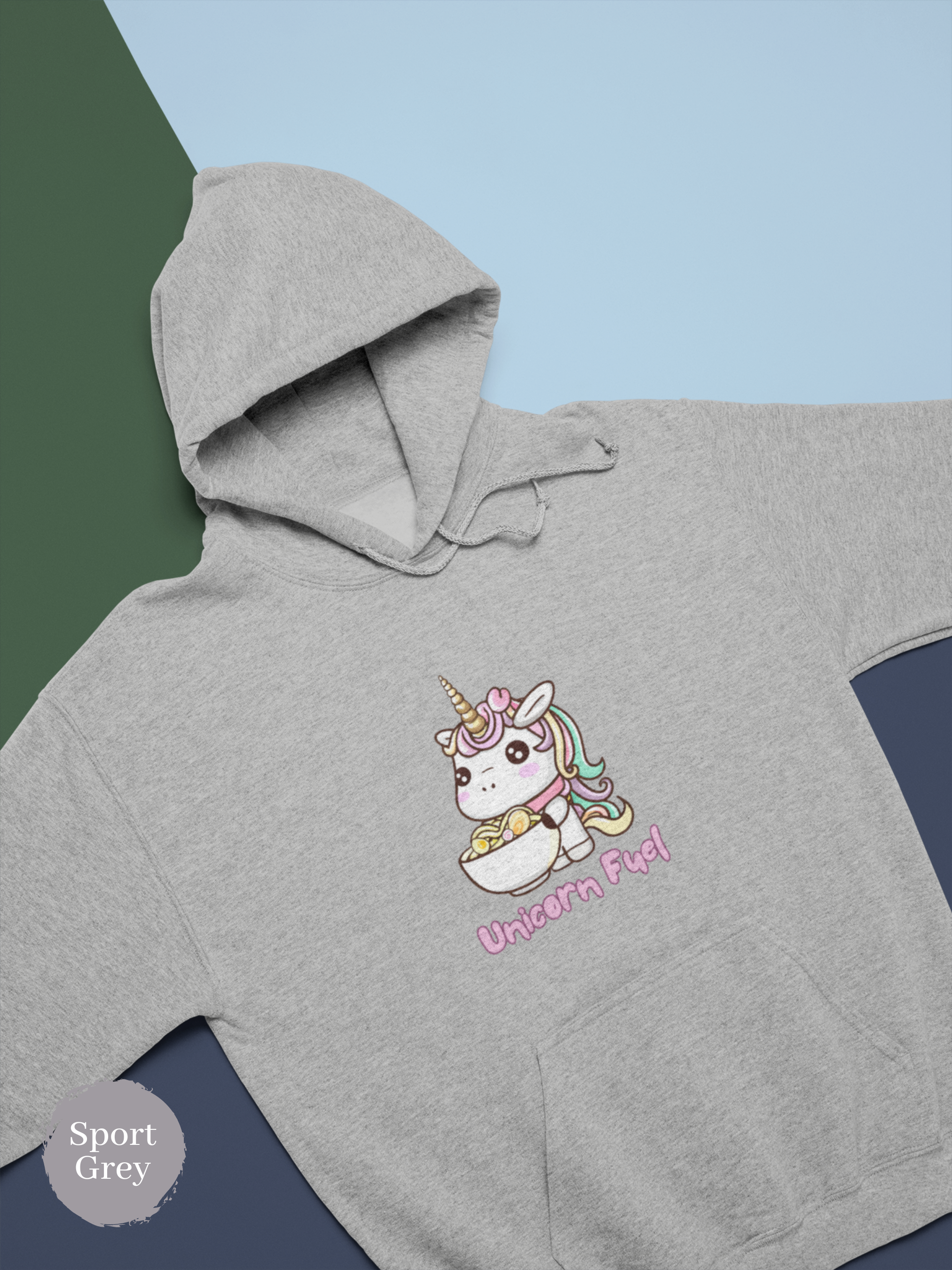 Ramen Hoodie: Unicorn Fuel Edition - Add Some Magic to Your Foodie Wardrobe with this Playful Ramen Art Hoodie