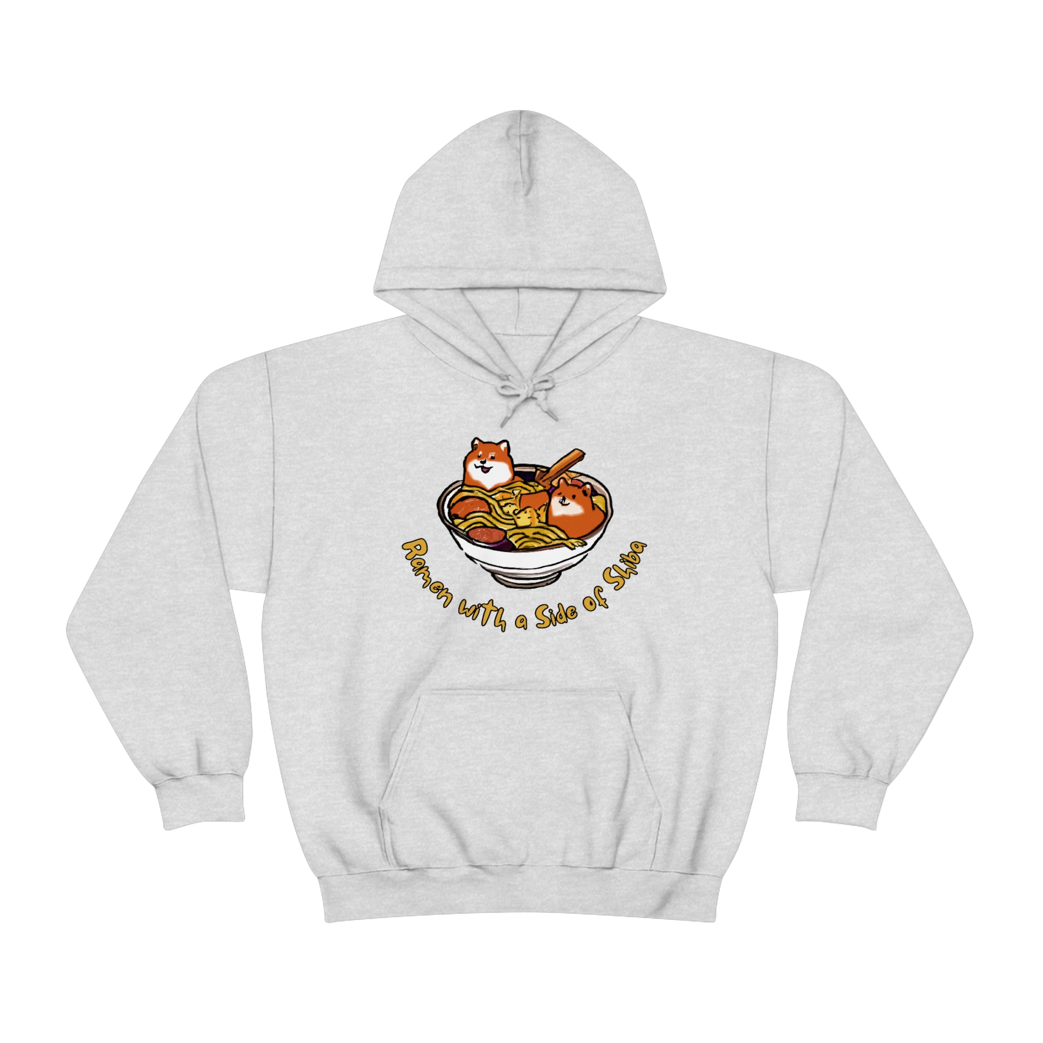 Shiba Inu Ramen Nights: Ramen Hoodie with Two Cute Pups