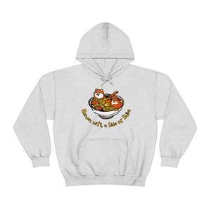 Shiba Inu Ramen Nights: Ramen Hoodie with Two Cute Pups