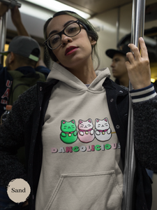 Dangolicious Sanshoku Dango Mochi Cat Delight Art Print: Perfect for Foodie Fans, Asian Food Lovers, and Pun Hoodie Enthusiasts