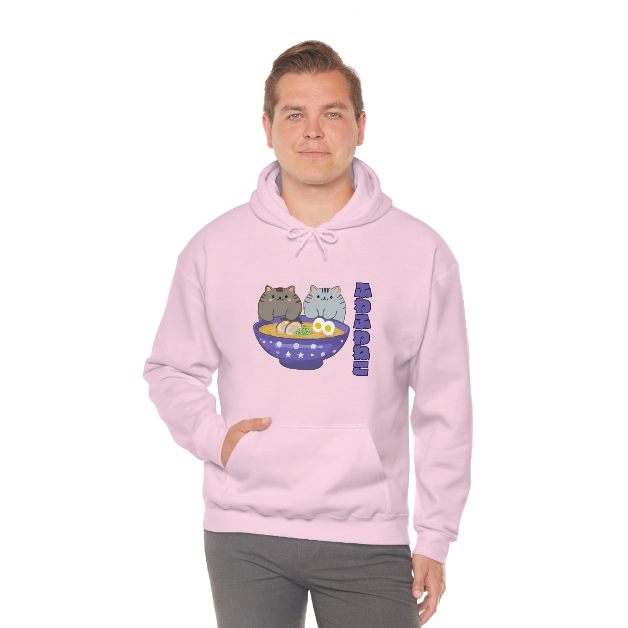 Ramen Hoodie - Noodle Loving Kitty Cats: A Foodie's Dream Asian-Inspired Pun Hoodie