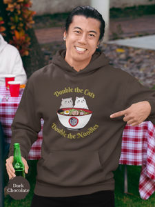 Ramen Hoodie: Double the Cats, Double the Noodles Cat Art - Perfect for Foodie Fans, Ramen Lovers, and Pun Hoodie Enthusiasts