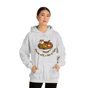 Shiba Inu Ramen Nights: Ramen Hoodie with Two Cute Pups