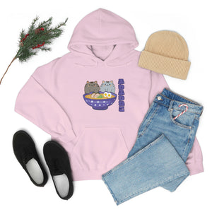 Ramen Hoodie - Noodle Loving Kitty Cats: A Foodie's Dream Asian-Inspired Pun Hoodie