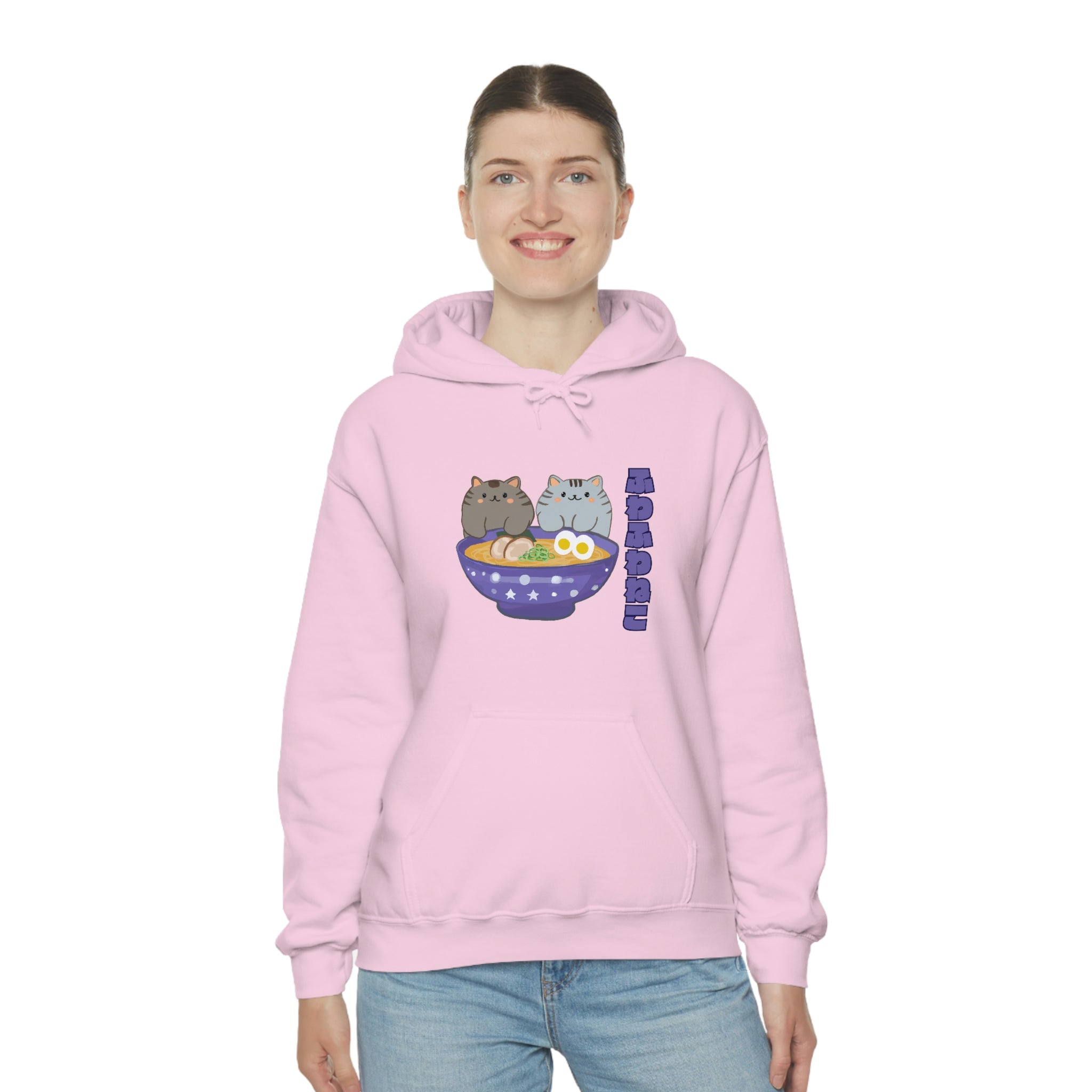 Ramen Hoodie - Noodle Loving Kitty Cats: A Foodie's Dream Asian-Inspired Pun Hoodie