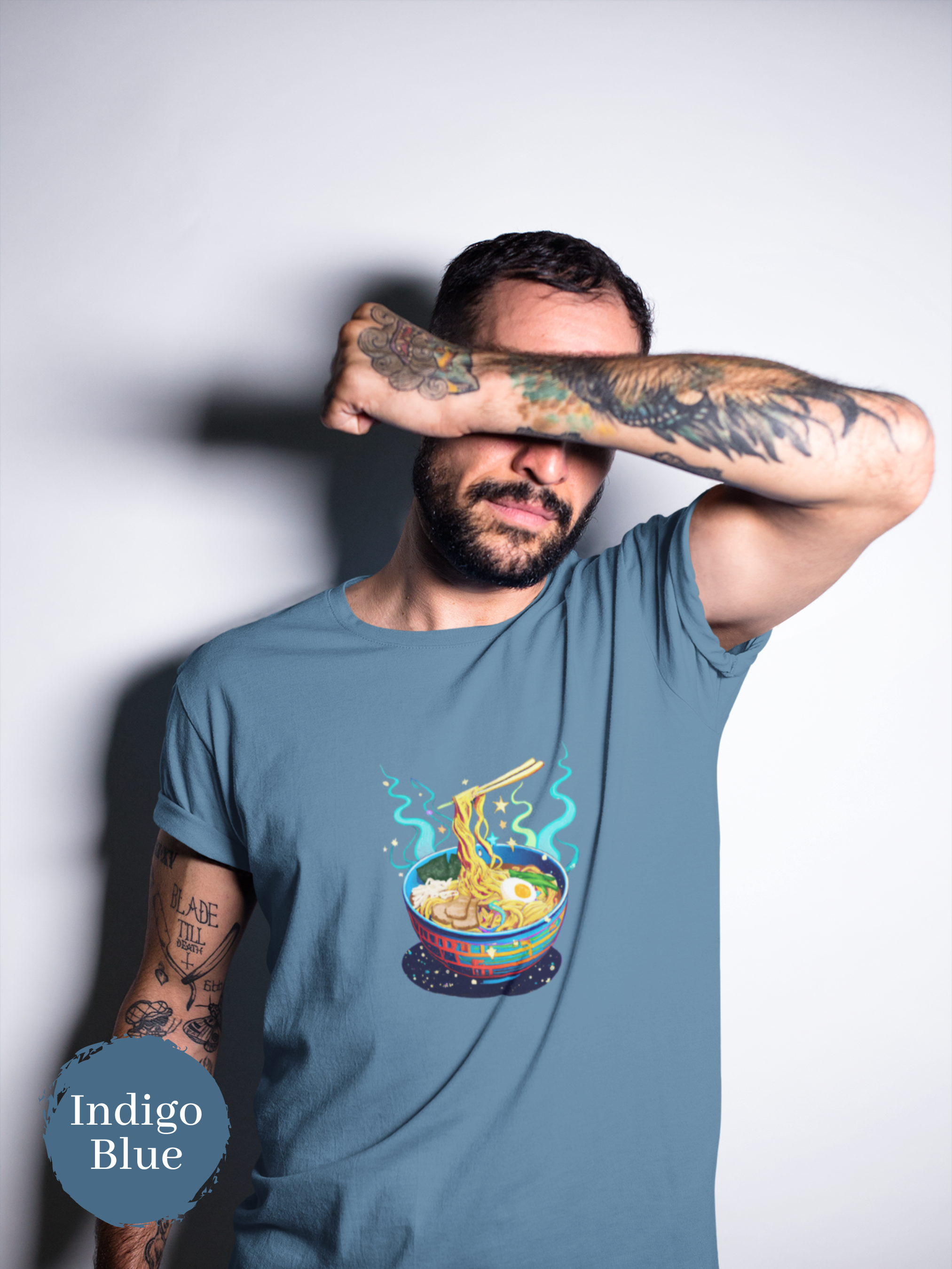 Ramen Galaxy T-Shirt: Japanese Foodie Shirt with Ramen Bowl and Space Art
