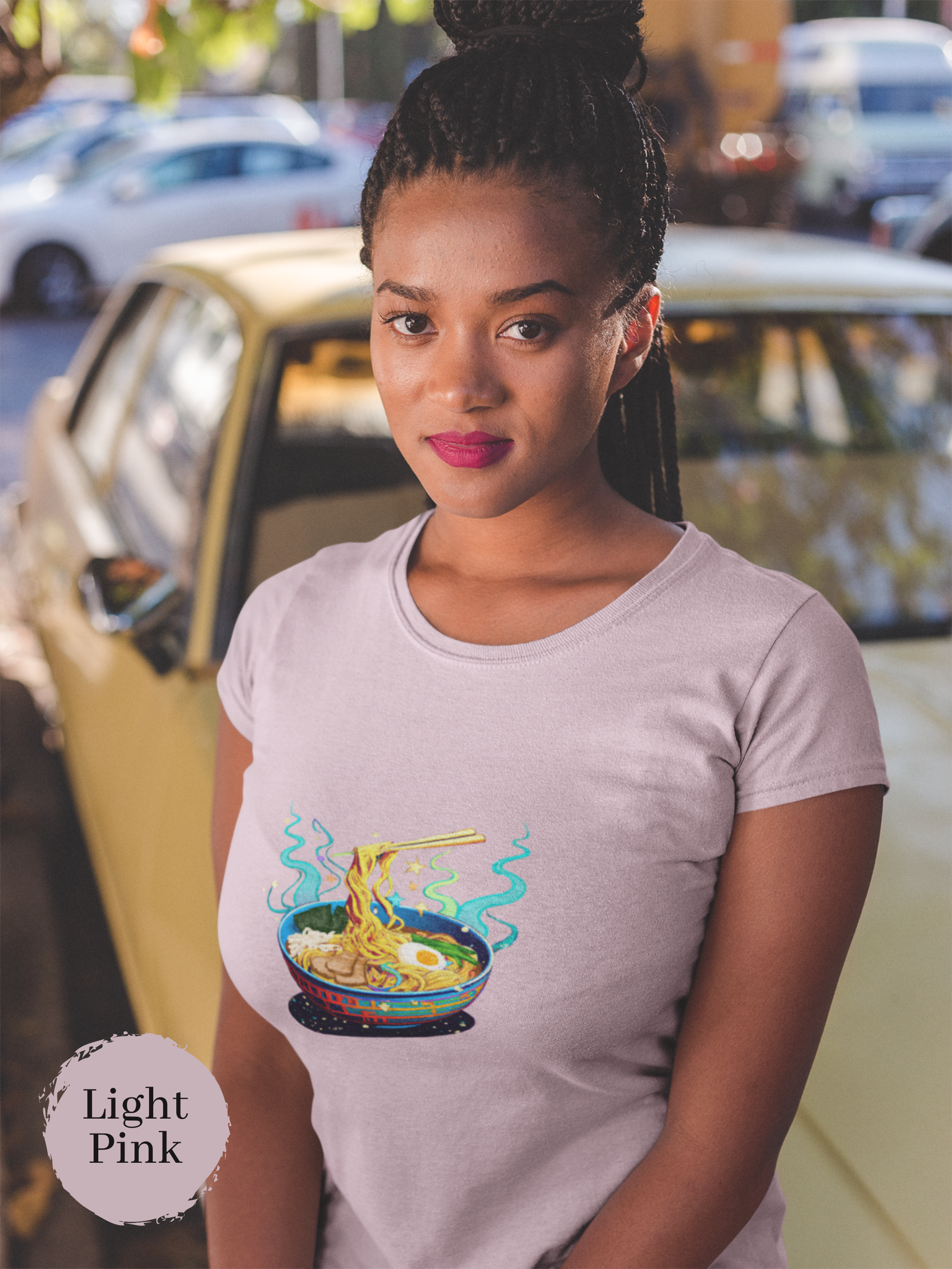 Ramen Galaxy T-Shirt: Japanese Foodie Shirt with Ramen Bowl and Space Art