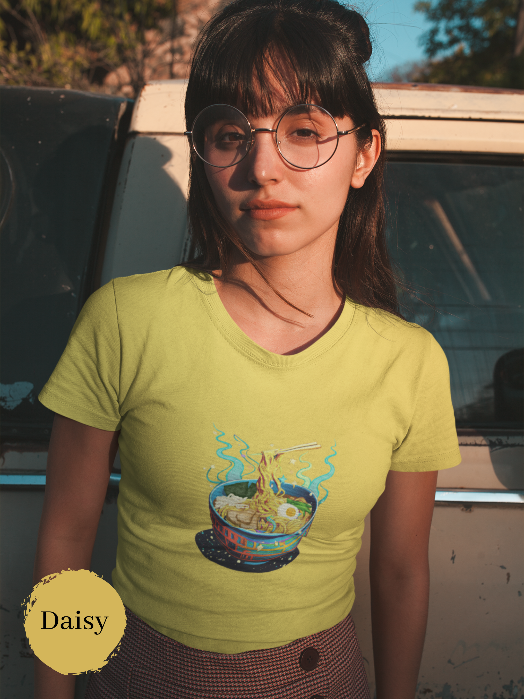 Ramen Galaxy T-Shirt: Japanese Foodie Shirt with Ramen Bowl and Space Art