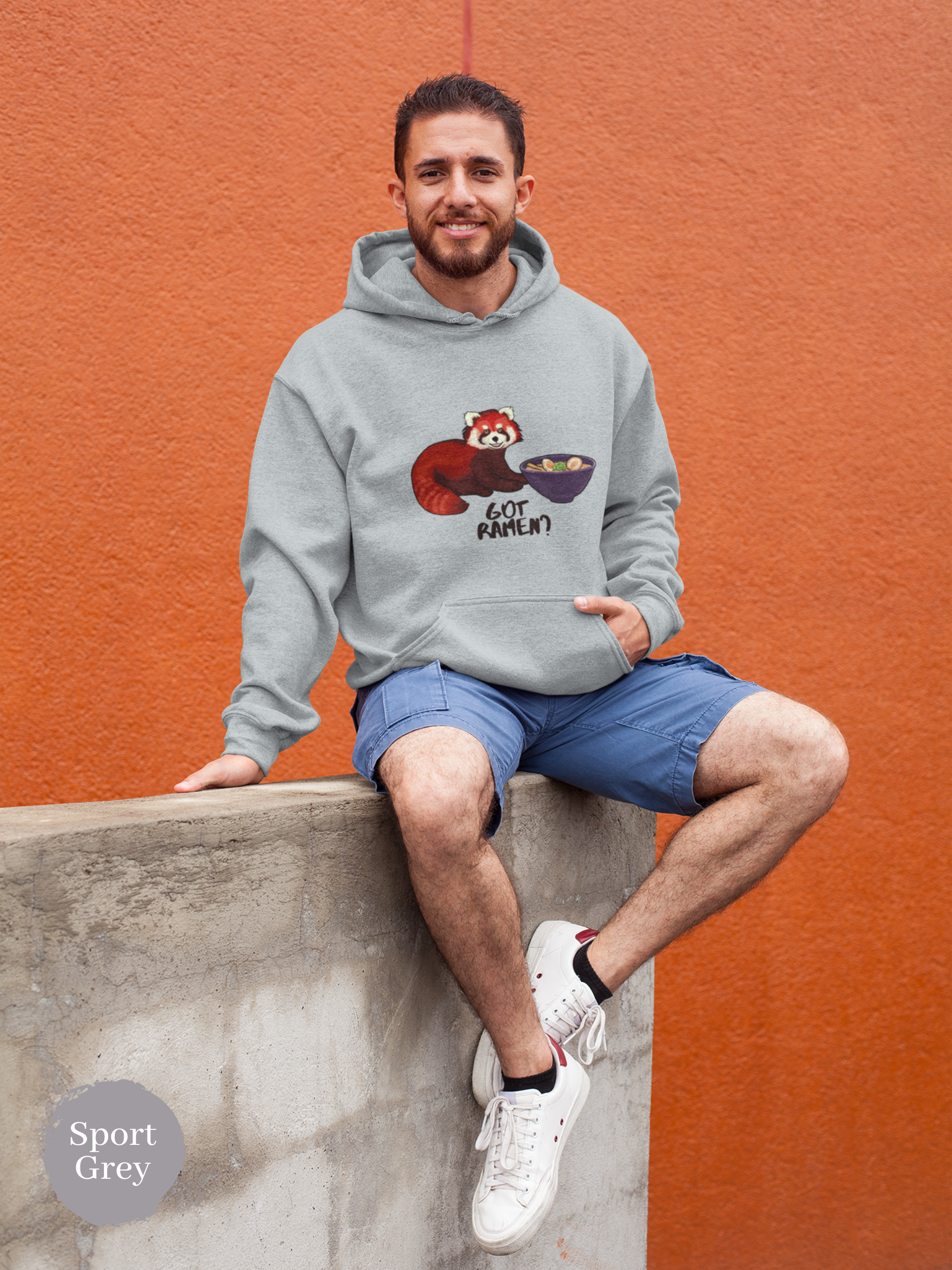 Ramen Hoodie: Got Ramen? Let this Red Panda Keep You Company While You Enjoy Your Noodles!
