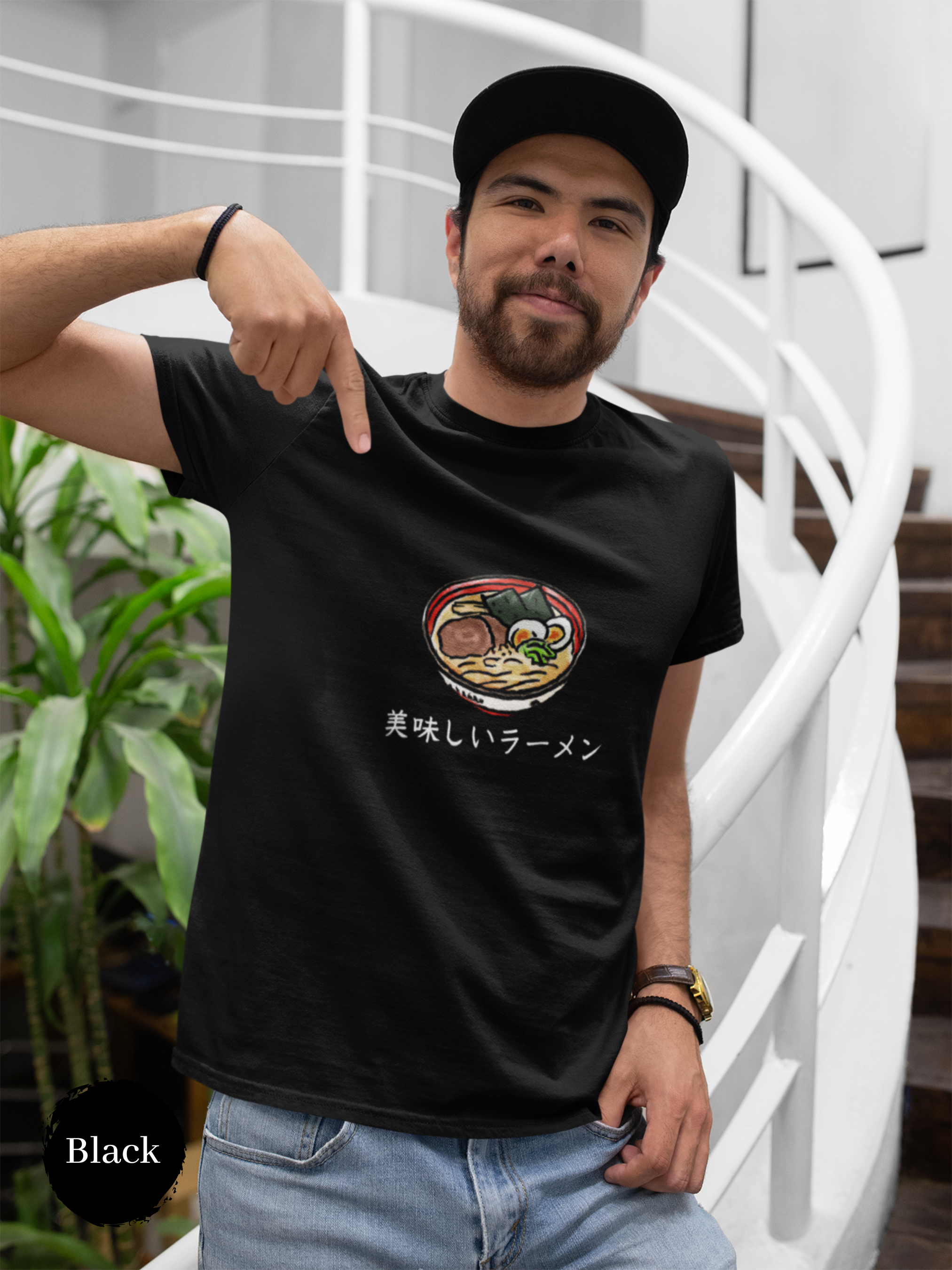 Ramen T-shirt with Delicious Ramen Bowl Illustration - Japanese Foodie Shirt and Art Print