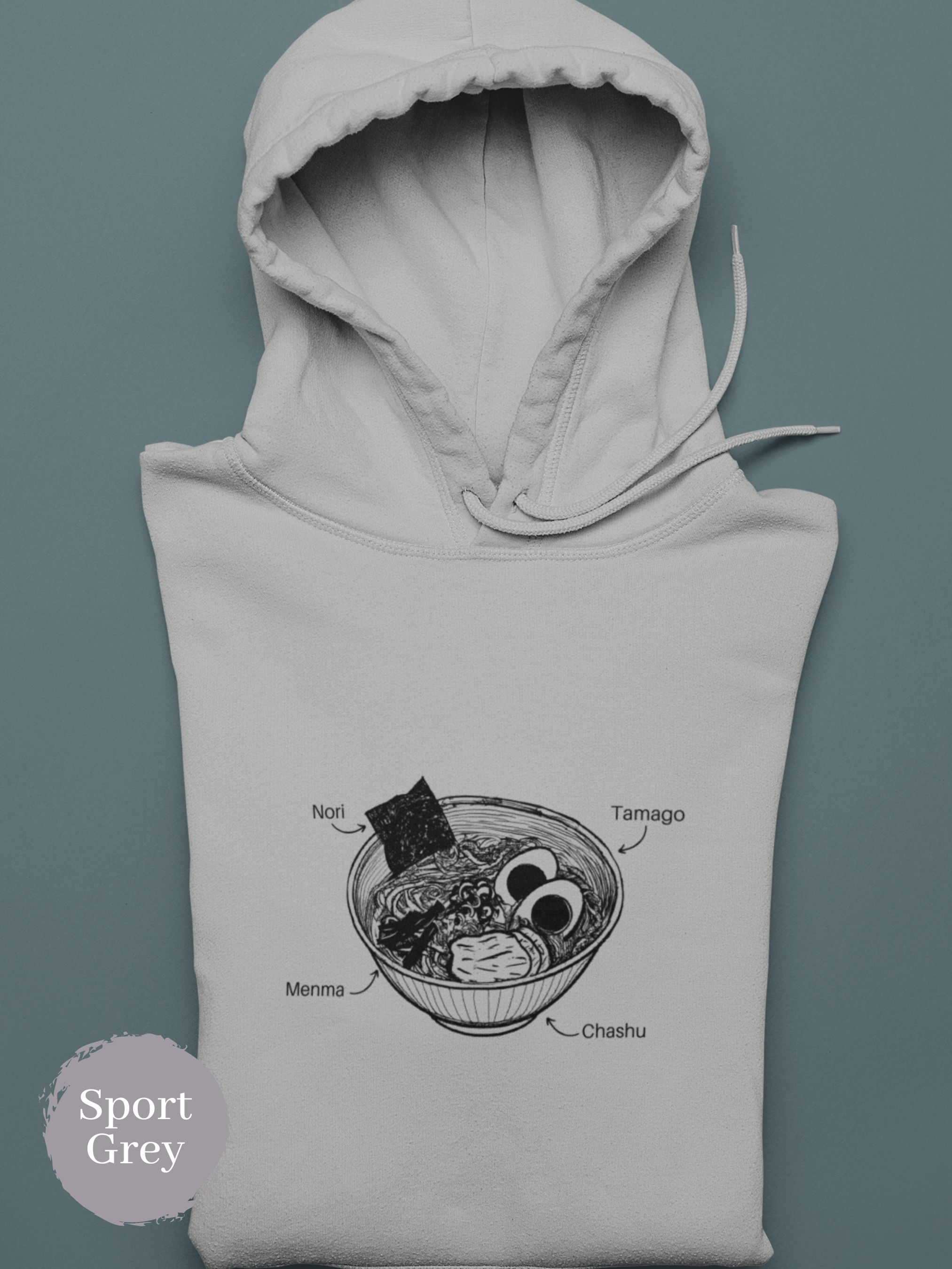 Ramen Hoodie: Toppings Galore - Asian Food and Ramen Art on a Fun and Pun-tastic Hoodie