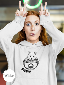 Ramen Hoodies: Cute Shiba Inu Ramen Art Sweatshirt Harajuku Style