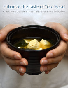 Black Miso Soup Bowl Set