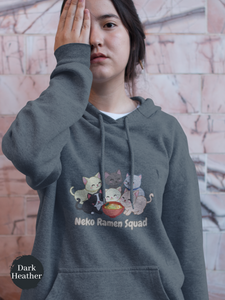 Ramen Hoodie: Neko Ramen Squad - Asian Foodie Hoodie with Playful Ramen Art and Purrfect Puns