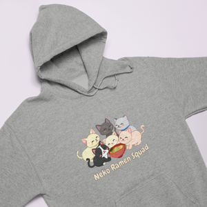Ramen Hoodie: Neko Ramen Squad - Asian Foodie Hoodie with Playful Ramen Art and Purrfect Puns