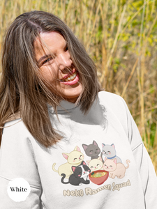 Ramen Hoodie: Neko Ramen Squad - Asian Foodie Hoodie with Playful Ramen Art and Purrfect Puns
