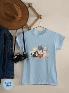 Ramen T-Shirt - Neko Ramen Squad Cute Cat Illustration Japanese Foodie Shirt