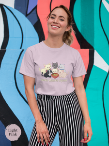 Ramen T-Shirt - Neko Ramen Squad Cute Cat Illustration Japanese Foodie Shirt