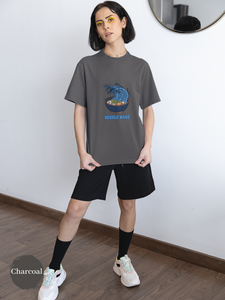 Ramen T-shirt with Noodle Wave: Japanese Foodie Shirt with Hokusai Style Ramen Art