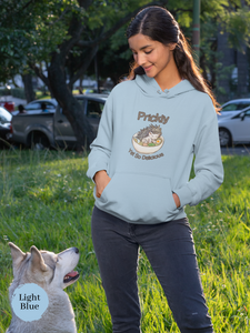 Ramen Hoodie: "Prickly Yet So Delicious" Hedgehog Ramen Sweatshirt for Foodie Lovers Asian Food Hoodie