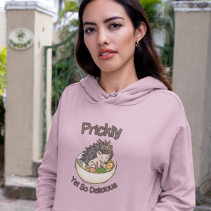 Ramen Hoodie: "Prickly Yet So Delicious" Hedgehog Ramen Sweatshirt for Foodie Lovers Asian Food Hoodie