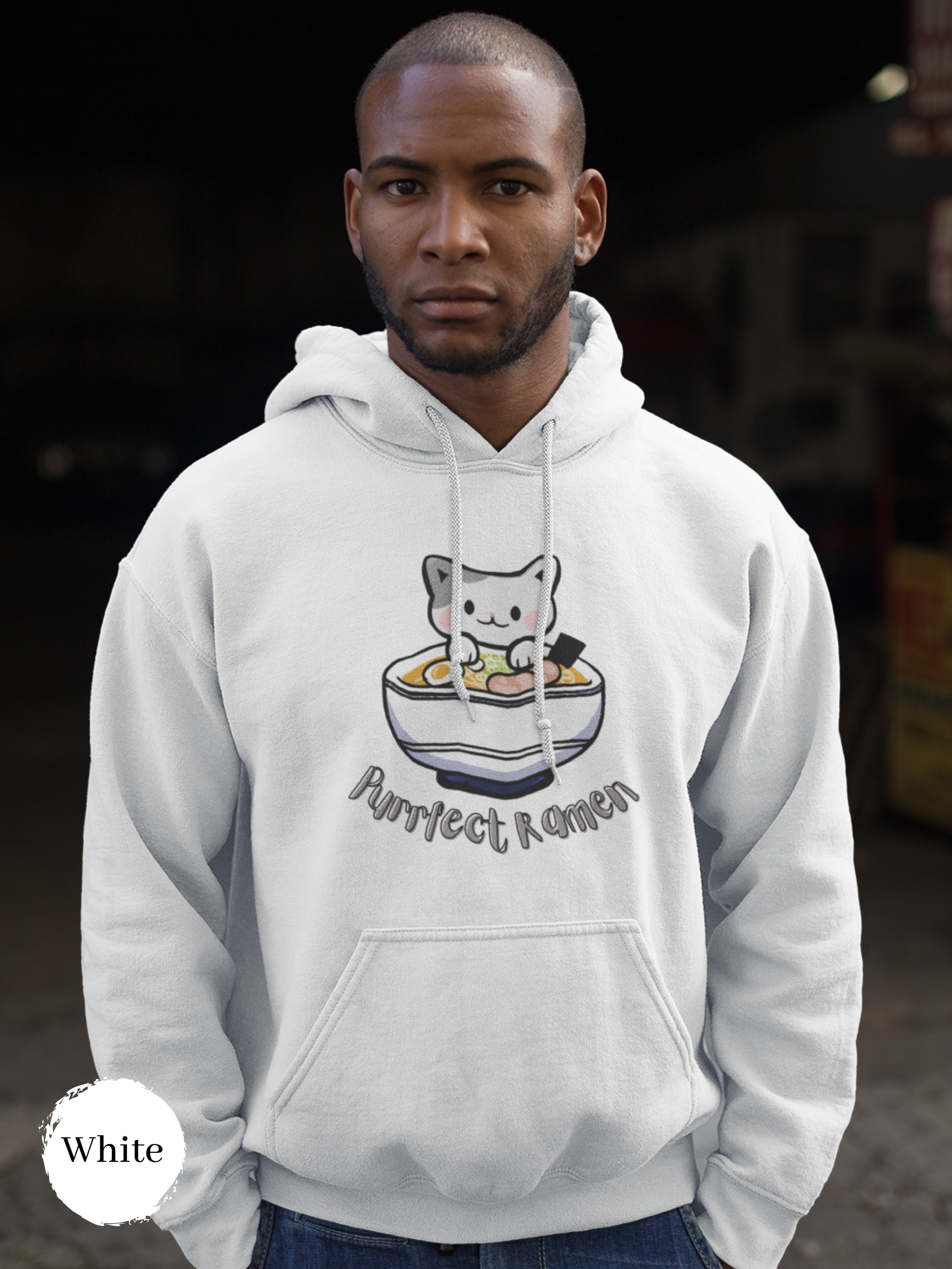 Ramen Hoodie: Purrfect Ramen Cat Art - Cozy Foodie Hoodies with Adorable Ramen Art for Asian Food Hoodies and Pun Hoodies Fans