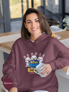 Ramen Hoodie: Rabbit Ramen Crew with Adorable Ramen Art - Perfect for Foodie and Asian Food Lovers