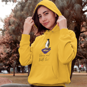 Ramen Hoodie: Ramen and Waddle On! Cute Penguin on Ramen Bowl - Asian Foodie Hoodie with a Pun Twist