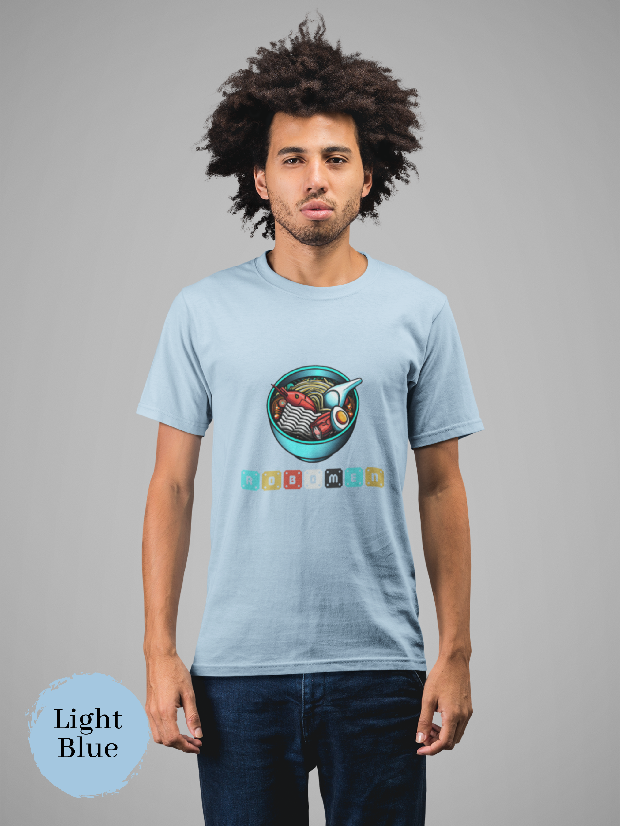 Ramen T-Shirt - Robomen: Futuristic Ramen Art on Japanese Foodie Shirt
