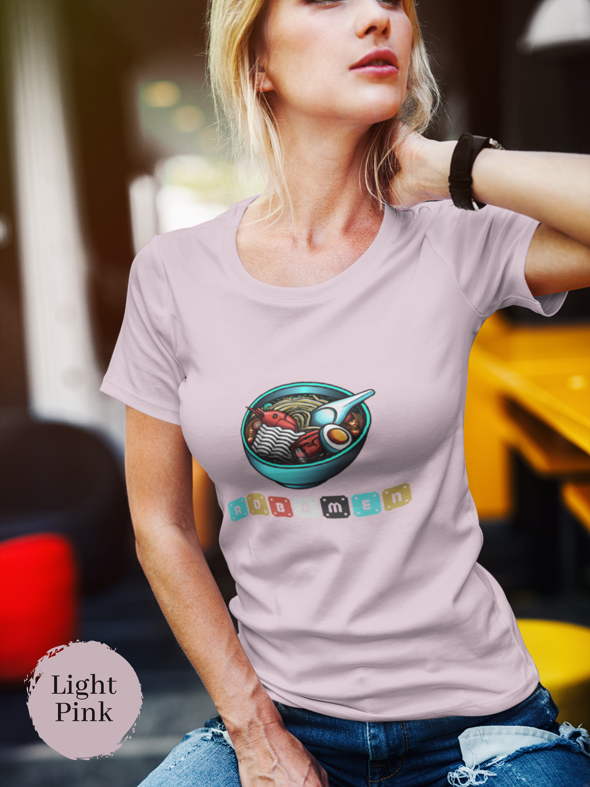 Ramen T-Shirt - Robomen: Futuristic Ramen Art on Japanese Foodie Shirt