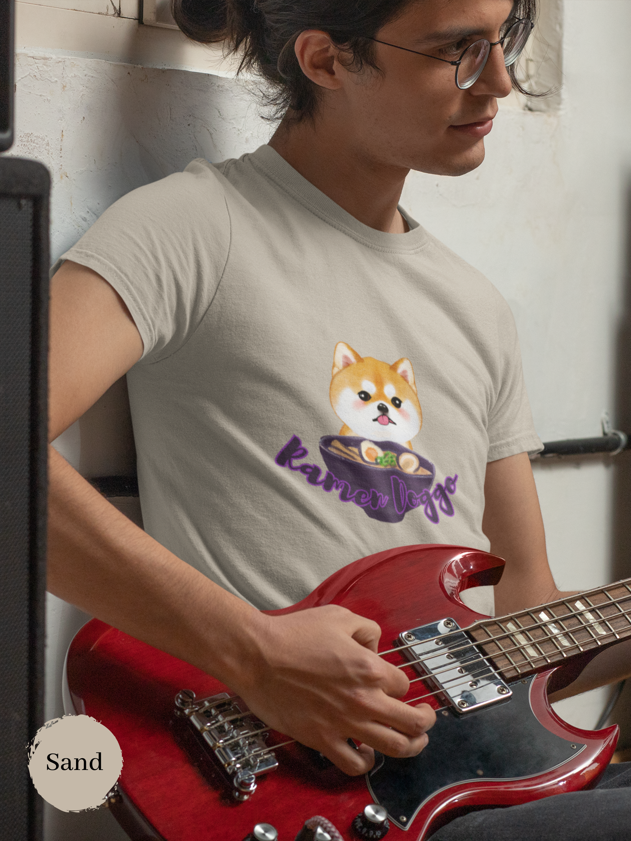 Ramen T-shirt: Shiba Inu Ramen Art for Foodie and Japanese Shirt Fans