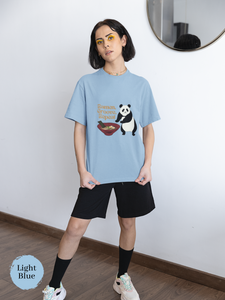 Ramen T-Shirt: Ramen, Groove, Repeat with Panda Illustration - Japanese Foodie Shirt with Ramen Art
