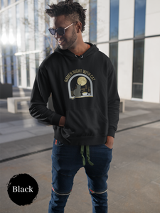 Ramen Hoodie Noodle Night Sweatshirt with Cute Cat Illustration