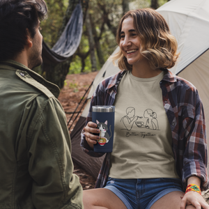 Ramen T-shirt: Japanese Shirt with Foodie Ramen Art Featuring a Couple Together