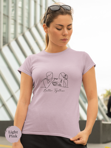Ramen T-shirt: Japanese Shirt with Foodie Ramen Art Featuring a Couple Together