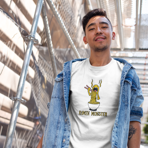 Ramen Monster Art T-Shirt Japanese Foodie Shirt for Ramen Lovers