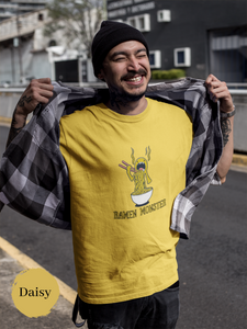 Ramen Monster Art T-Shirt Japanese Foodie Shirt for Ramen Lovers