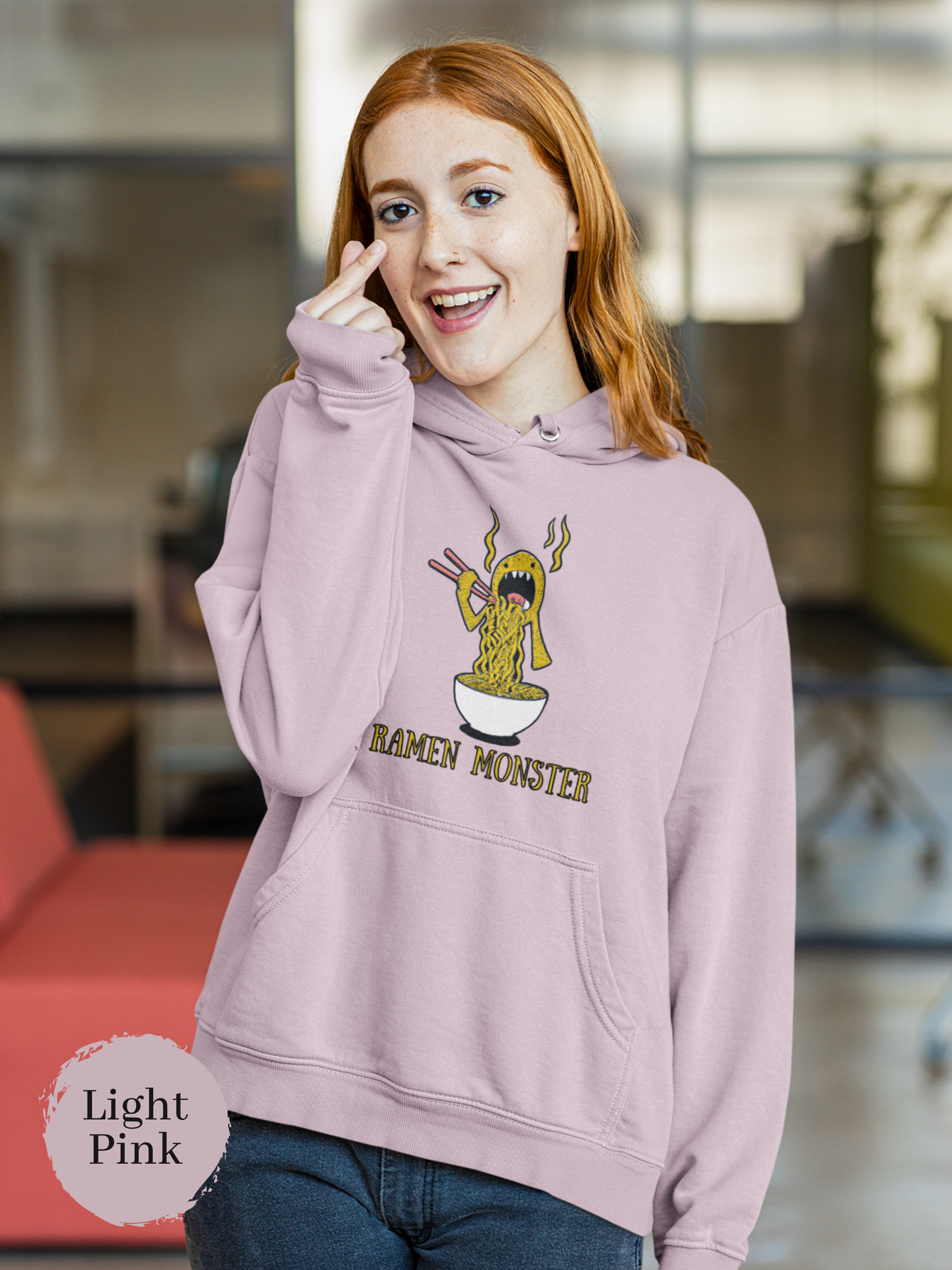 Ramen Hoodie: Chow Down on this Ramen Monster with a Spicy Asian Foodie Sweatshirt