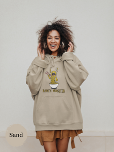 Ramen Hoodie: Chow Down on this Ramen Monster with a Spicy Asian Foodie Sweatshirt