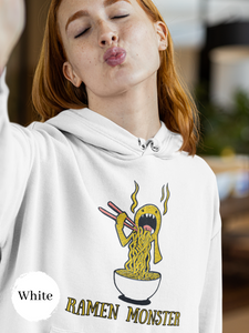 Ramen Hoodie: Chow Down on this Ramen Monster with a Spicy Asian Foodie Sweatshirt