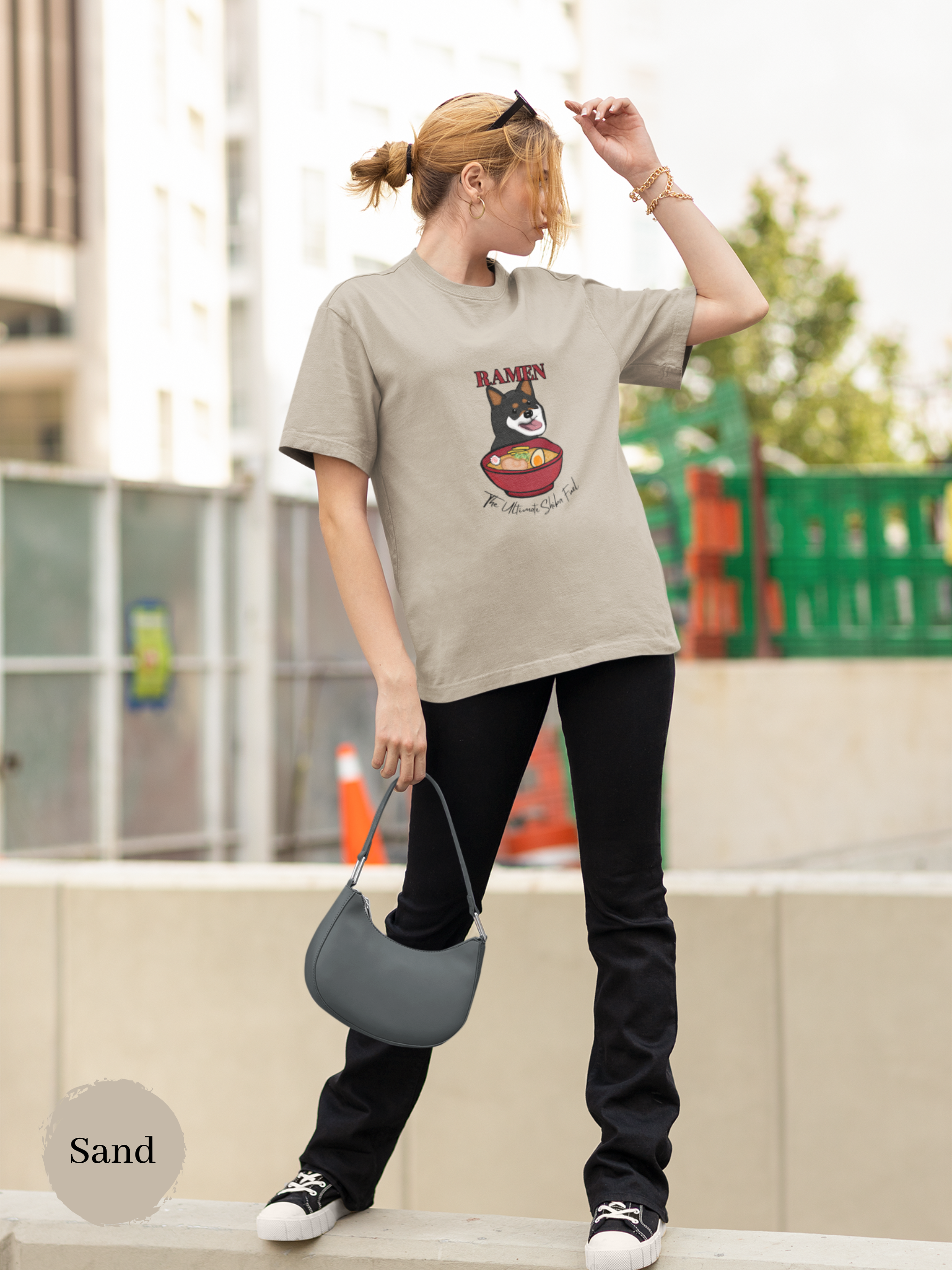Ramen T-Shirt: Fuel Your Day with the Ultimate Japanese Foodie Shirt, Featuring Shiba Inu and Ramen Art