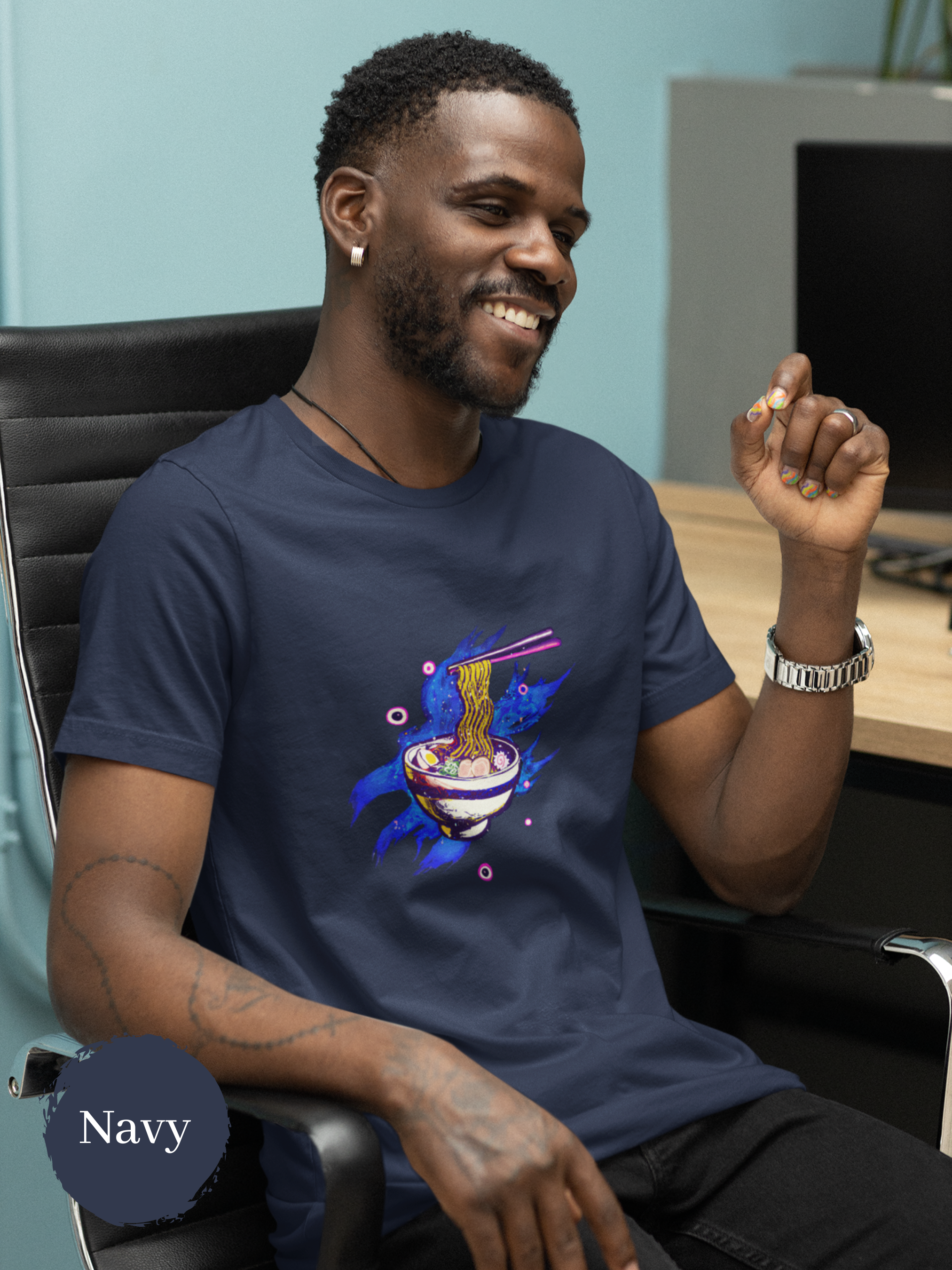 Ramen Bowl Galaxy T-Shirt: Japanese Foodie Shirt with Ramen Art