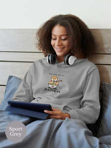 Ramen Hoodie: Asian Foodie Sweatshirt with Shiba Inu and Ramen Art - You Had me at Ramen