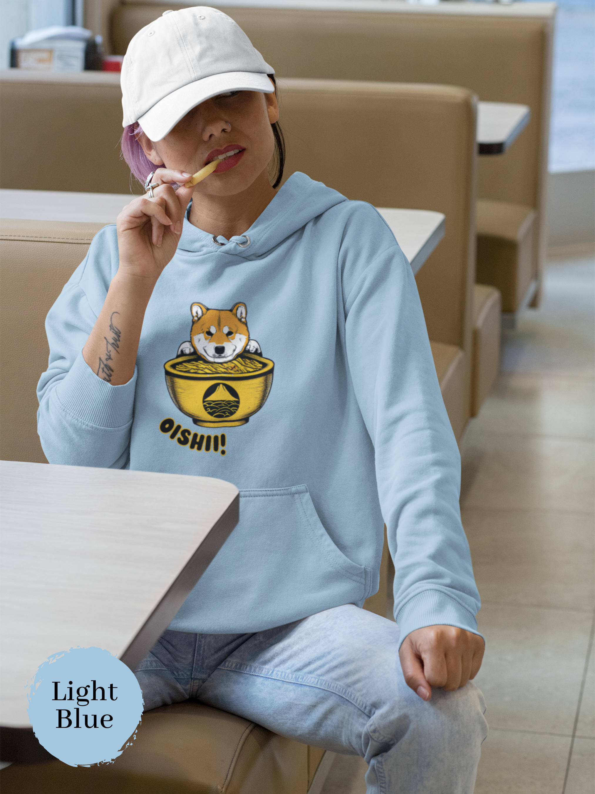 Ramen Hoodies: Cute Shiba Inu Ramen Art Sweatshirt