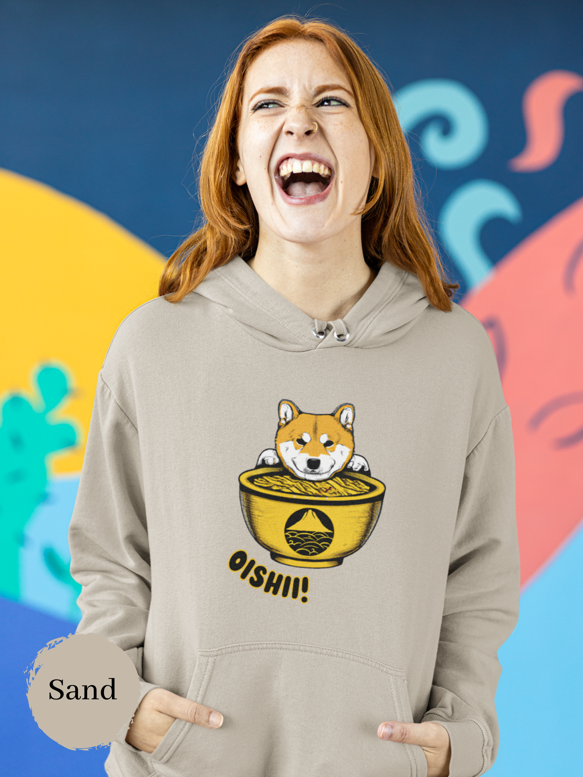 Ramen Hoodies: Cute Shiba Inu Ramen Art Sweatshirt