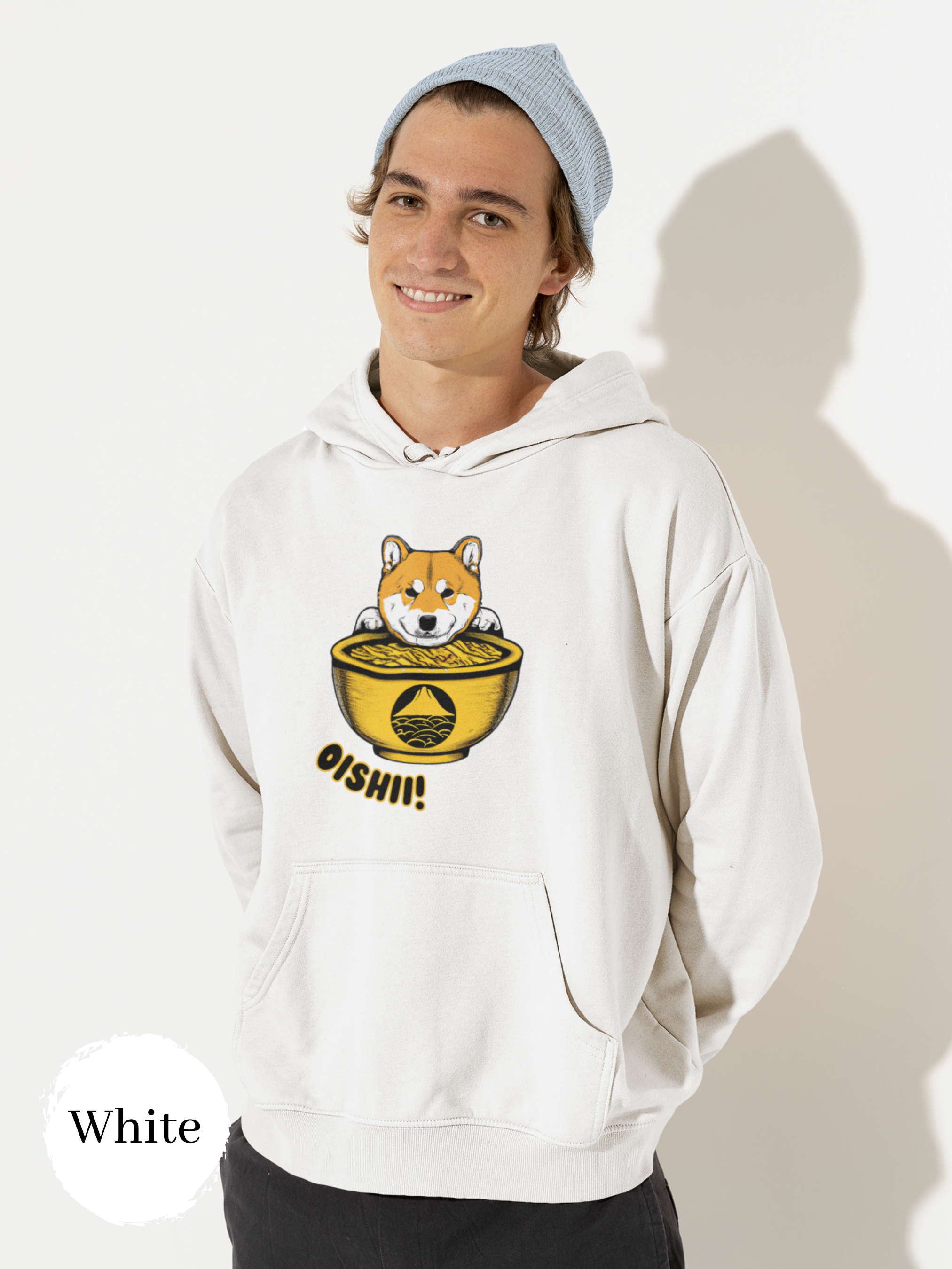 Ramen Hoodies: Cute Shiba Inu Ramen Art Sweatshirt