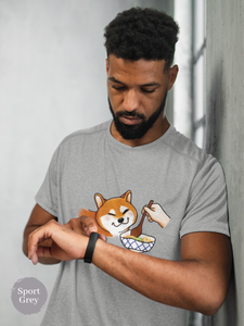 Ramen T-shirt: Shiba Inu and Ramen Art - Japanese-Inspired Foodie Shirt