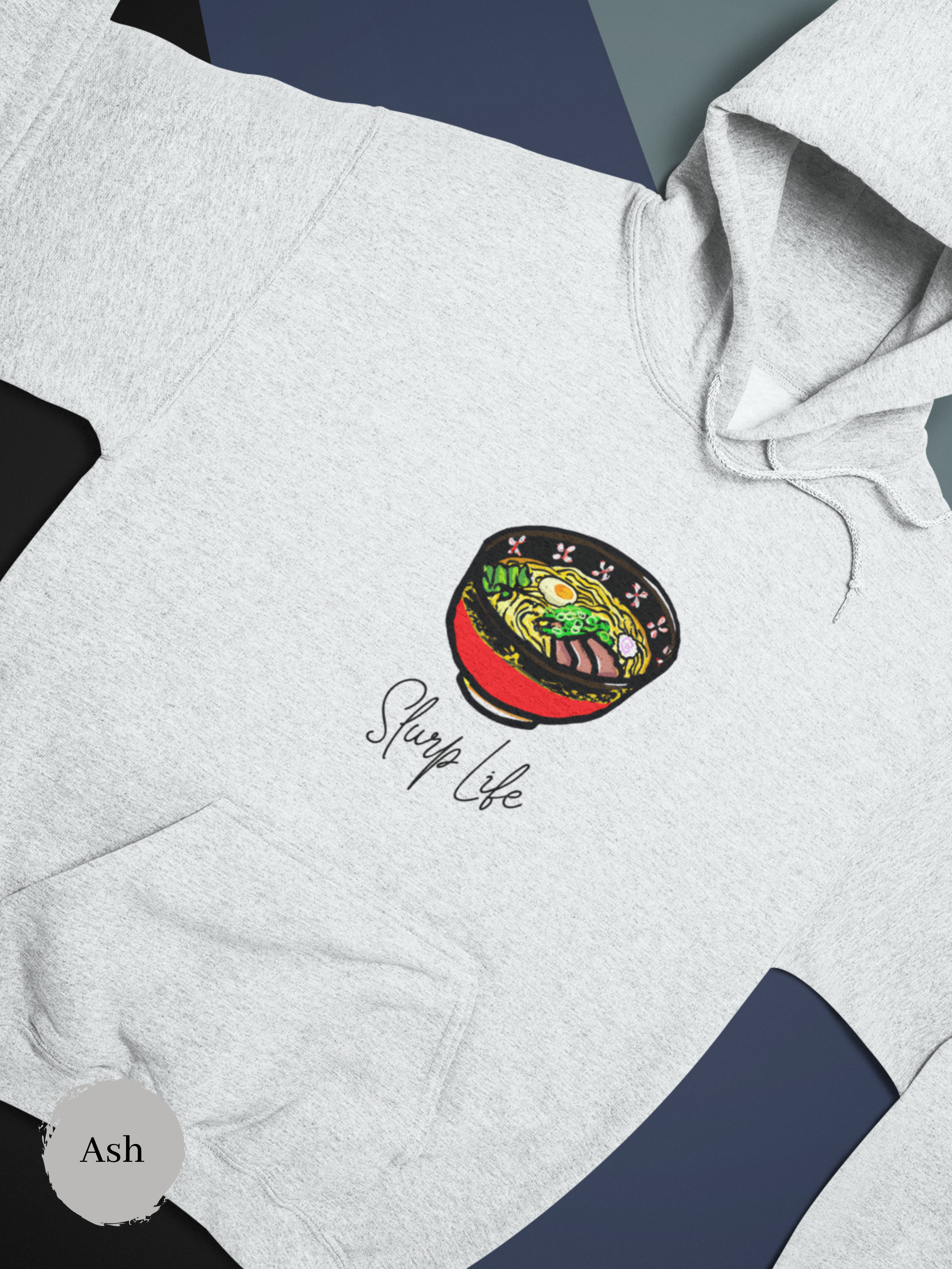 Ramen Hoodie: Slurp Life - Foodie Hoodie with Fun Ramen Art and a Punny Message