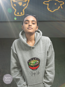 Ramen Hoodie: Slurp Life - Foodie Hoodie with Fun Ramen Art and a Punny Message